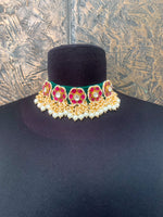 Load image into Gallery viewer, Elegant Green and Red Necklace Set