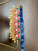 Load image into Gallery viewer, Elegant Green and Red Necklace Set