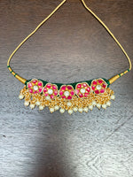 Load image into Gallery viewer, Elegant Green and Red Necklace Set