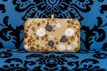 Load image into Gallery viewer, GOLD FLOWER CLUTCH