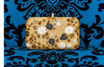 Load image into Gallery viewer, GOLD FLOWER CLUTCH